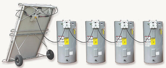 4 UPlug Cascading Water Heaters - Cascaded Together